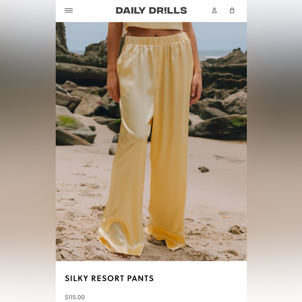 NWT Daily Drills Silky Resort Pants